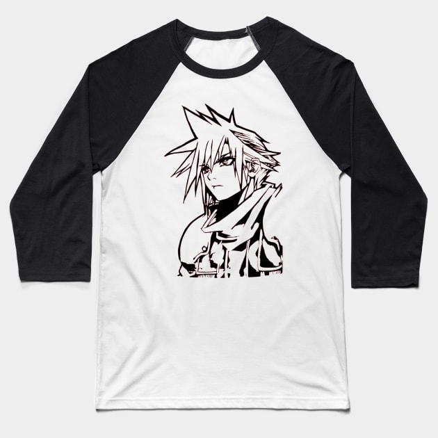 Cloud Strife Final Fantasy VII Baseball T-Shirt by OtakuPapercraft